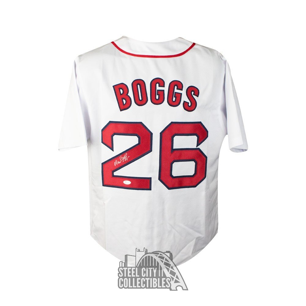 wade boggs autographed jersey