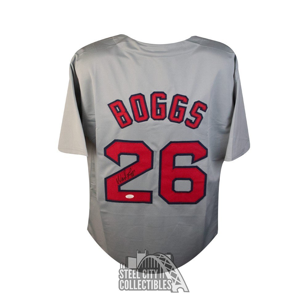 Autographed/Signed Wade Boggs Boston Grey Baseball Jersey JSA COA at  's Sports Collectibles Store