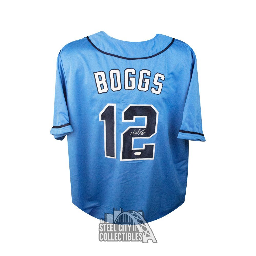 Wade Boggs Autographed Tampa Bay Custom Baseball Jersey - JSA COA