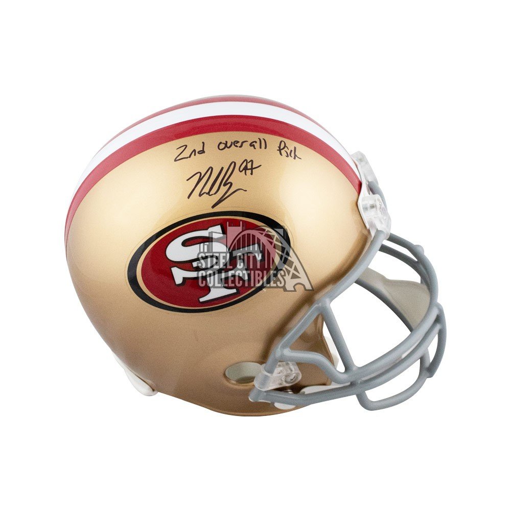 Nick Bosa Autographed SF 49ers Full Size Replica Helmet