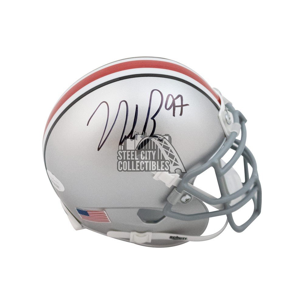 Nick Bosa Autographed Ohio State Mini Football Helmet - JSA COA