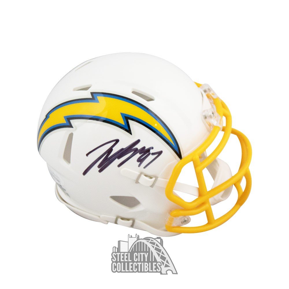 Chargers Joey Bosa Authentic Signed AMP Full Size Speed Rep Helmet BAS  Witnessed