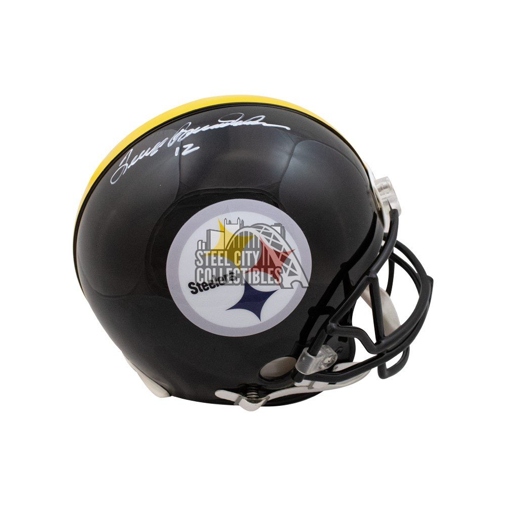 Terry Bradshaw Autographed Pittsburgh Steelers Eclipse Mini Football Helmet  - BAS COA