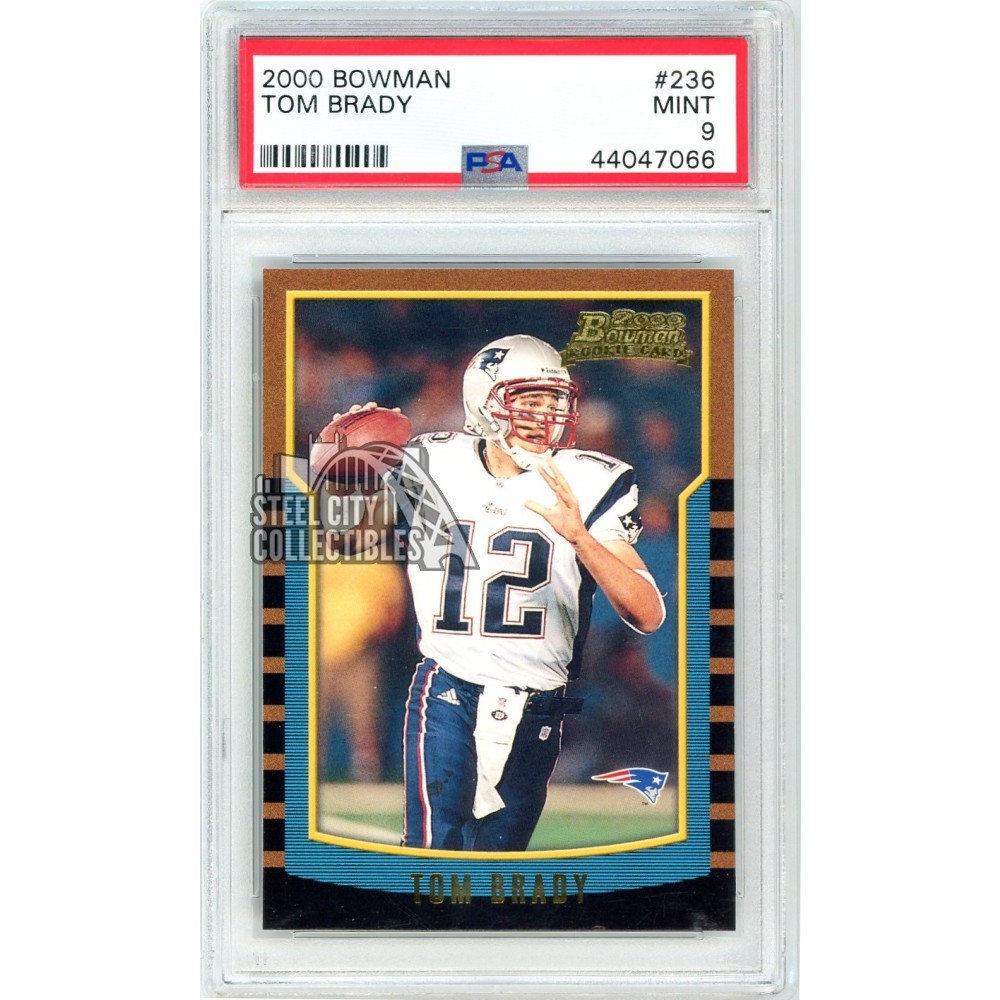 Tom Brady 2000 Bowman Football Rookie Card RC #236 PSA 9 Mint | Steel ...