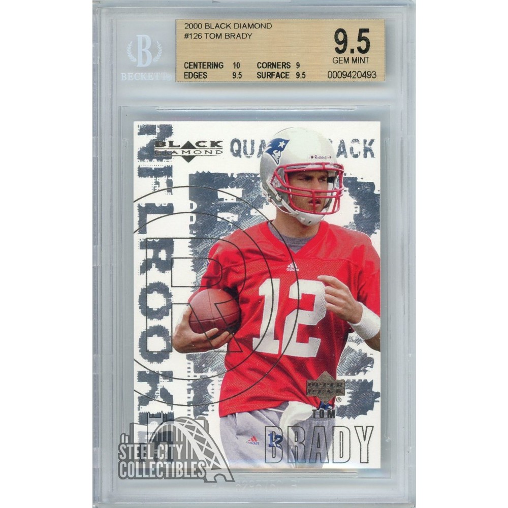 Tom Brady 2000 Upper Deck Black Diamond Rookie Card #126 BGS 9.5 Gem ...