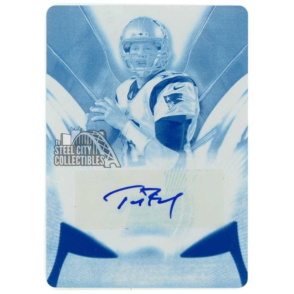 Tom Brady 2014 Topps Supreme Football Printing Plate Autograph