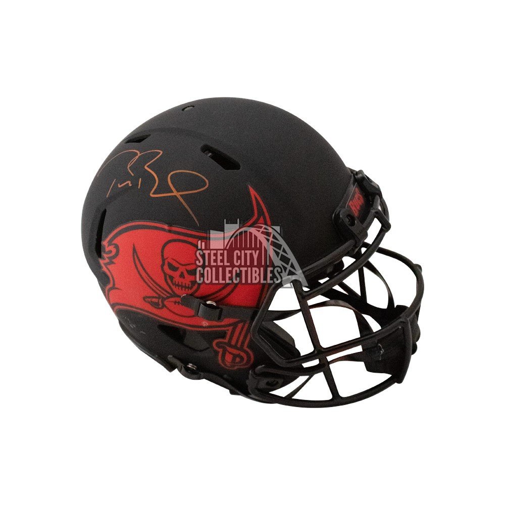 Tom Brady Autographed Buccaneers Eclipse Authentic Full-Size Football  Helmet - Fanatics LOA