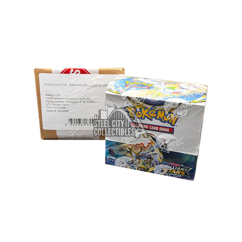 Pokemon Brilliant Stars Booster Box: 36 packs + Toploaders + Sleeves 