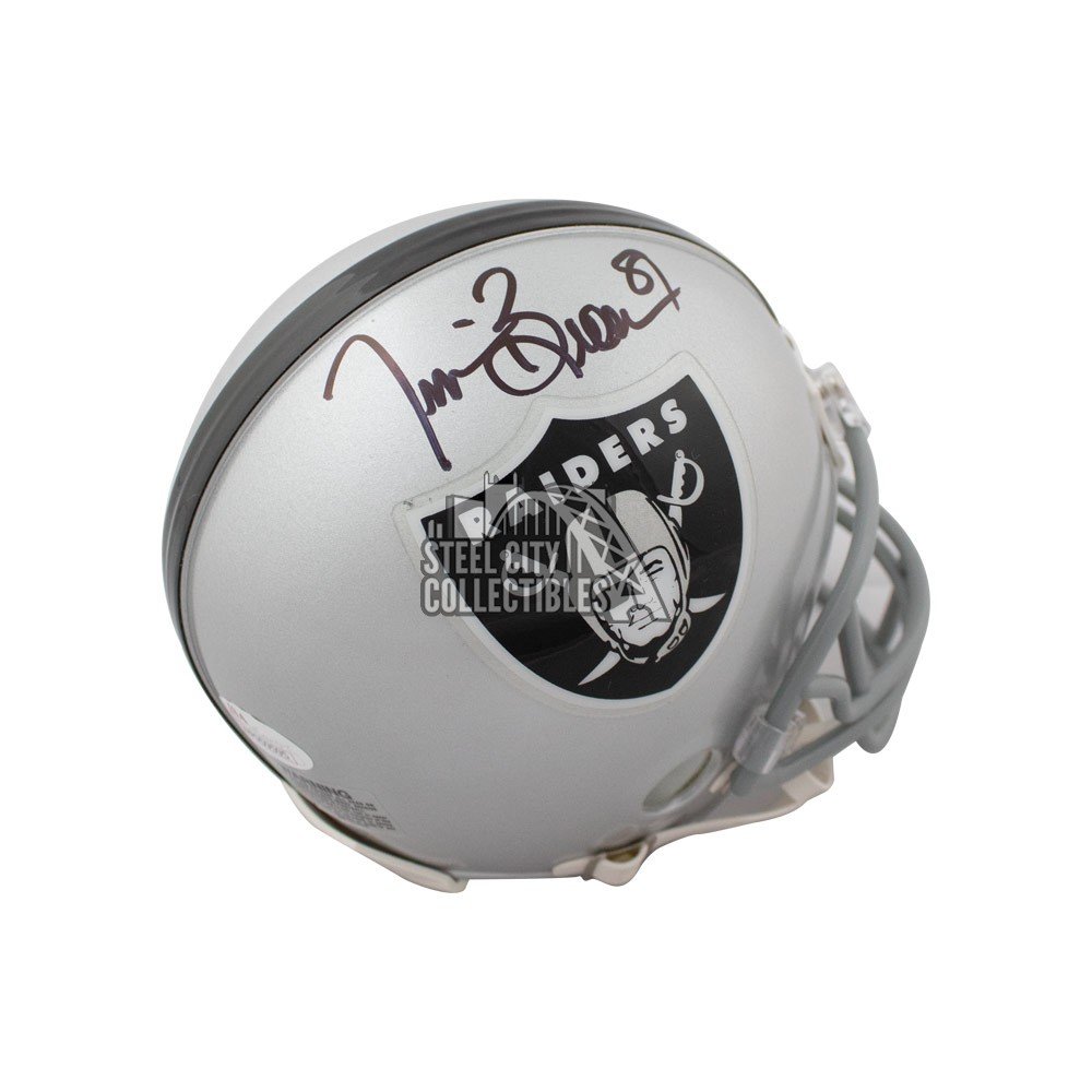 Tim Brown Autographed Los Angeles Raiders Flash Gray Speed Mini Helmet  Beckett BAS QR Stock #205679 - Mill Creek Sports