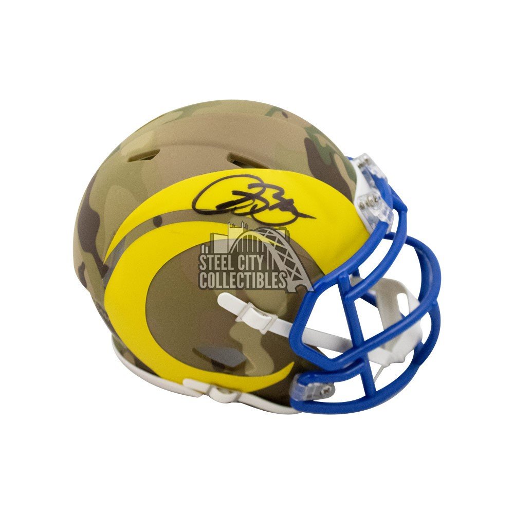 Isaac Bruce Autographed St Louis Rams Flash Replica