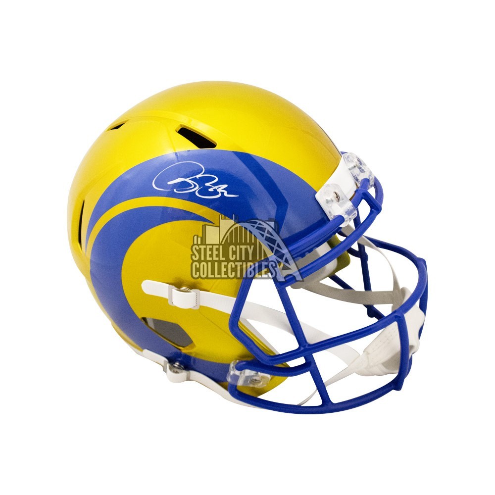 Isaac Bruce Autographed St Louis Rams Flash Replica