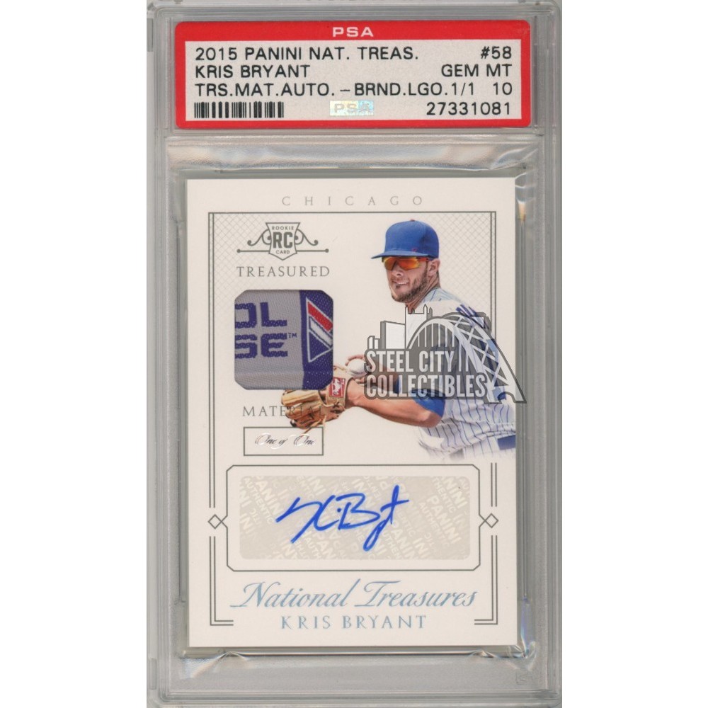 Kris bryant store auto card 1/1