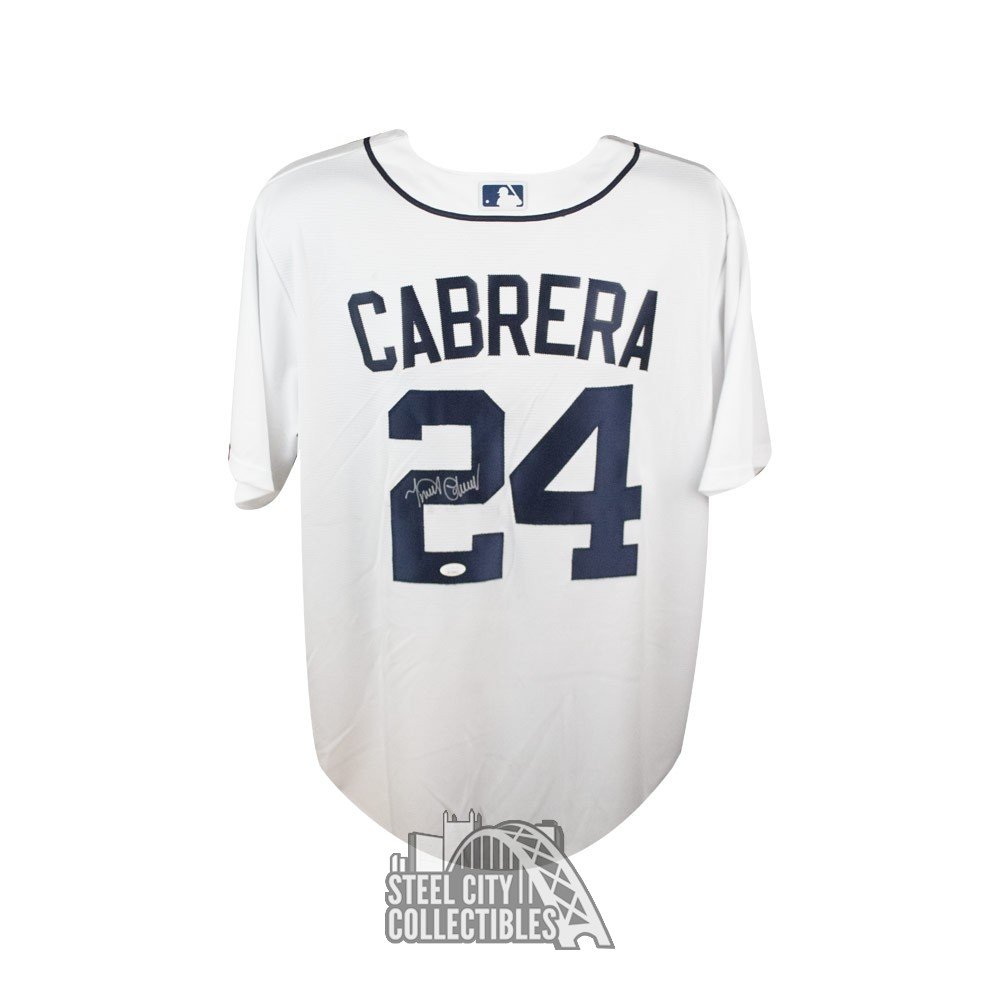 Miguel Cabrera Autographed Detroit Tigers Nike Baseball Jersey - JSA COA