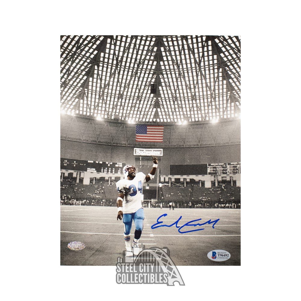 EARL CAMPBELL AUTOGRAPHED HOUSTON OILERS 16X20 PHOTO JSA