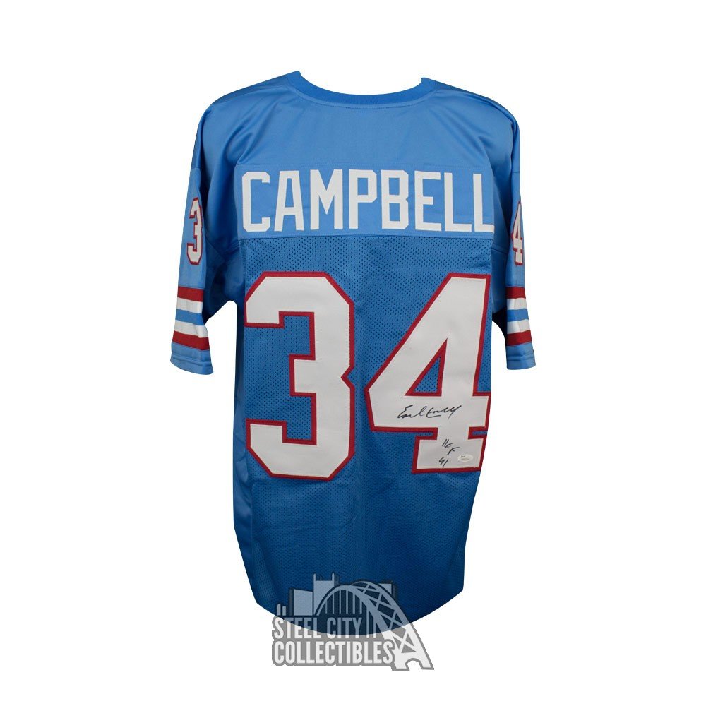 earl campbell signed jersey
