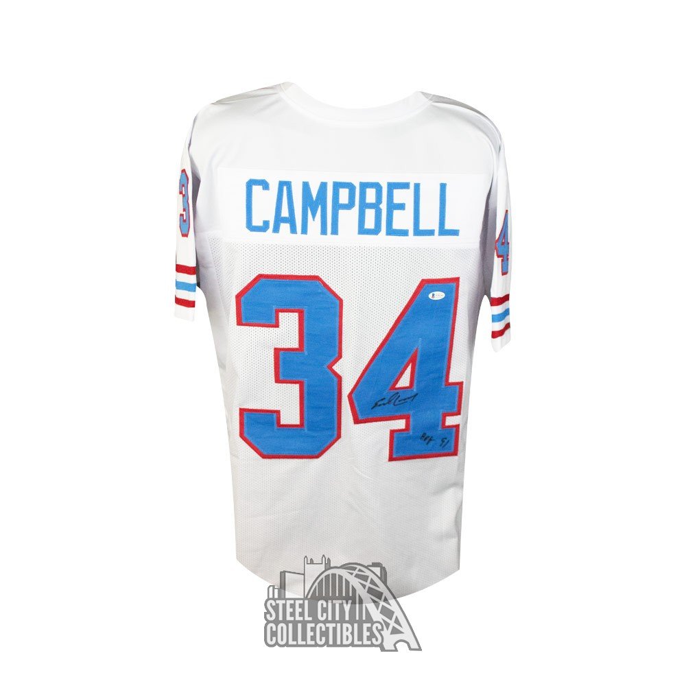 earl campbell jersey signed