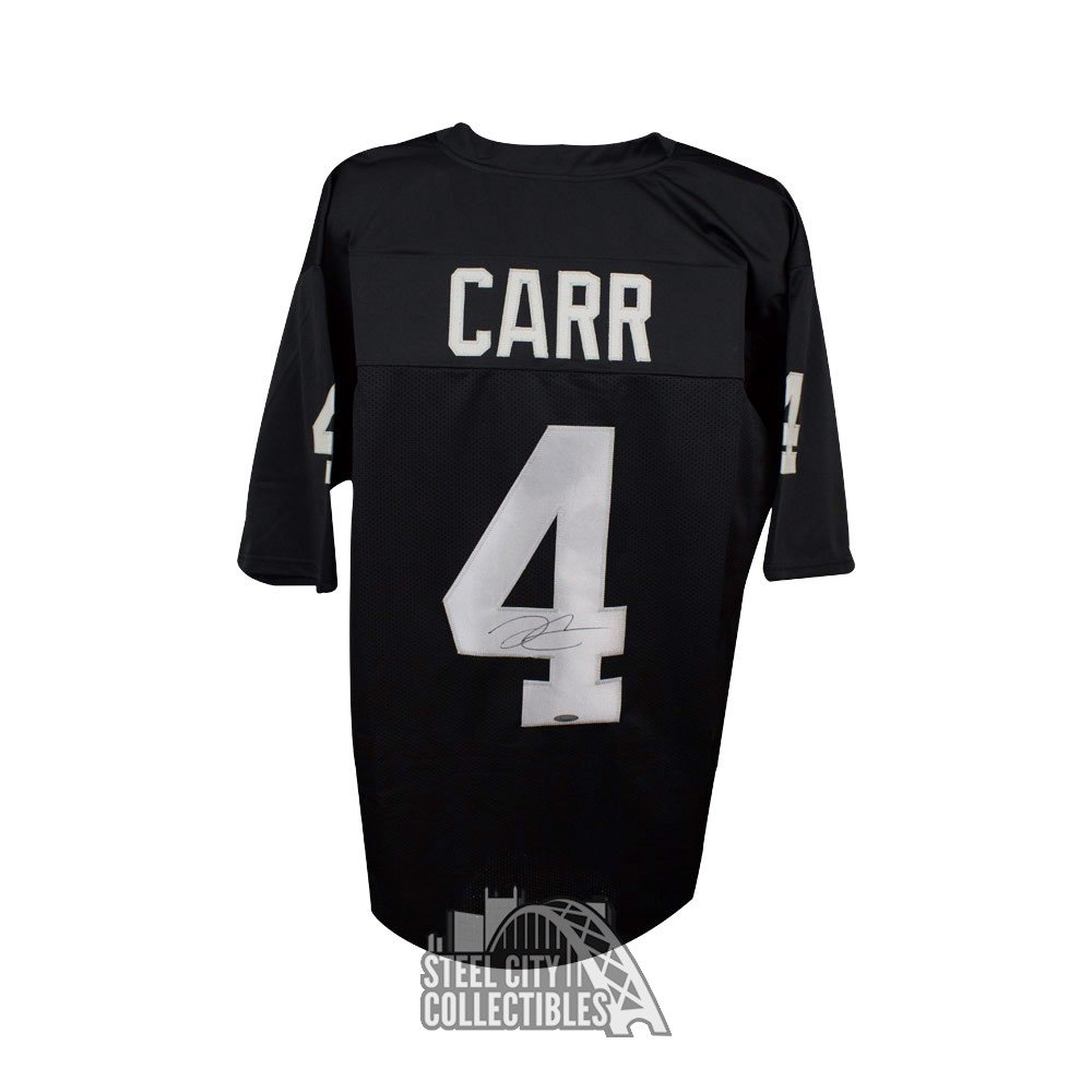 Derek Carr Autographed Oakland Custom Black Football Jersey