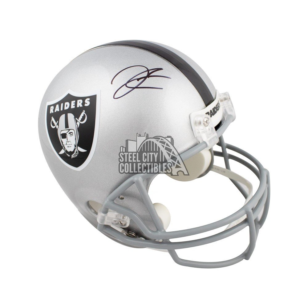 Derek Carr Autographed Oakland Raiders Full-Size Football Helmet