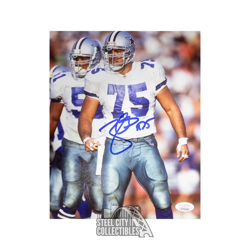 Tony Casillas Dallas Cowboys #75 Signed 11X14 photo BAS COA