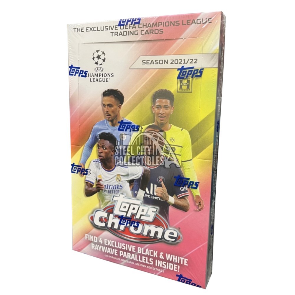 2021/22 Topps Chrome UEFA Champions League Soccer LITE box (16 pks/bx)