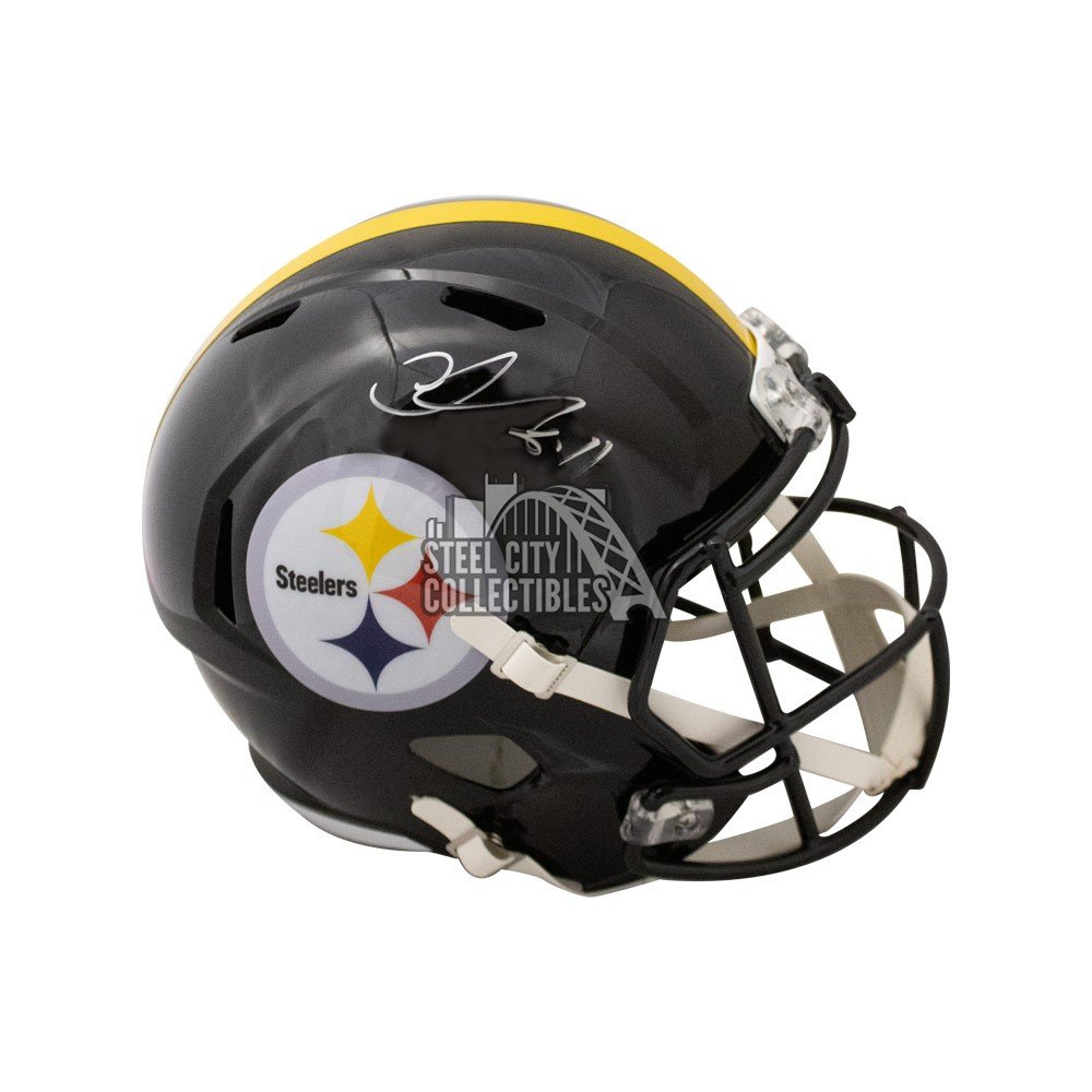 Chase Claypool Autographed Pittsburgh Steelers AMP Replica Full-Size  Football Helmet - BAS COA