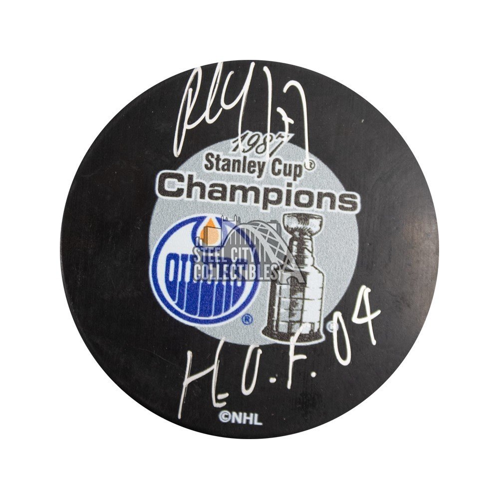 Paul Coffey HOF Inscription Autographed Pittsburgh Penguins Custom