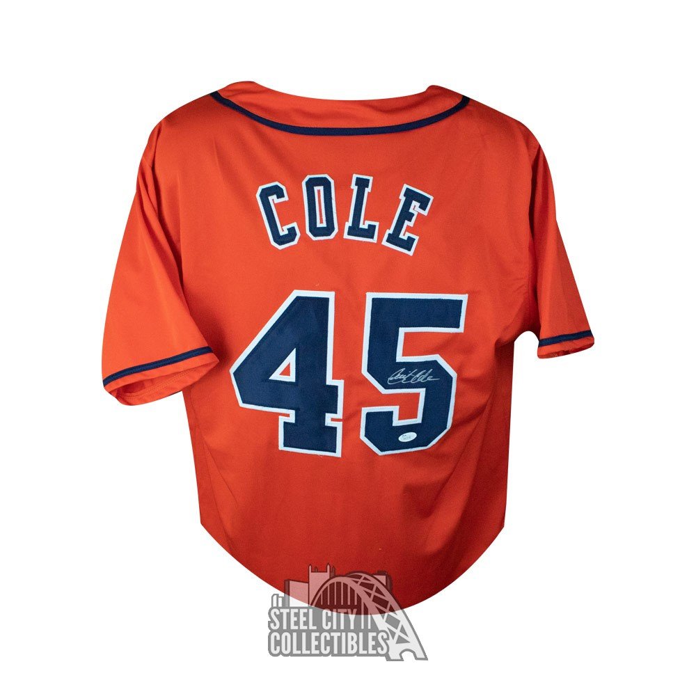 Gerrit Cole Autographed Cole Train Custom Baseball Jersey - JSA COA