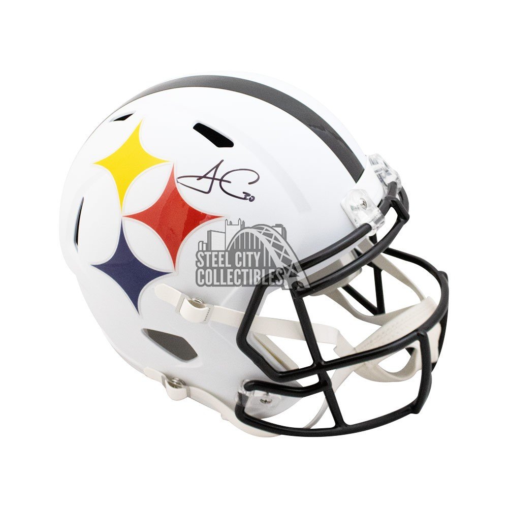 Hines Ward Signed Steelers Full-Size Authentic On-Field Salute to Service  Alternate Speed Helmet Inscribed SB XL MVP (Beckett)