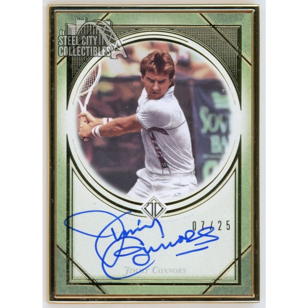 Jimmy Connors 2020 Topps Transcendent Tennis Collection Autograph 07/25 ...