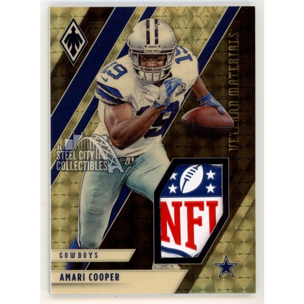 Amari Cooper 2021 Panini Phoenix NFL Logo Shield Super Prime Gold Patch ...