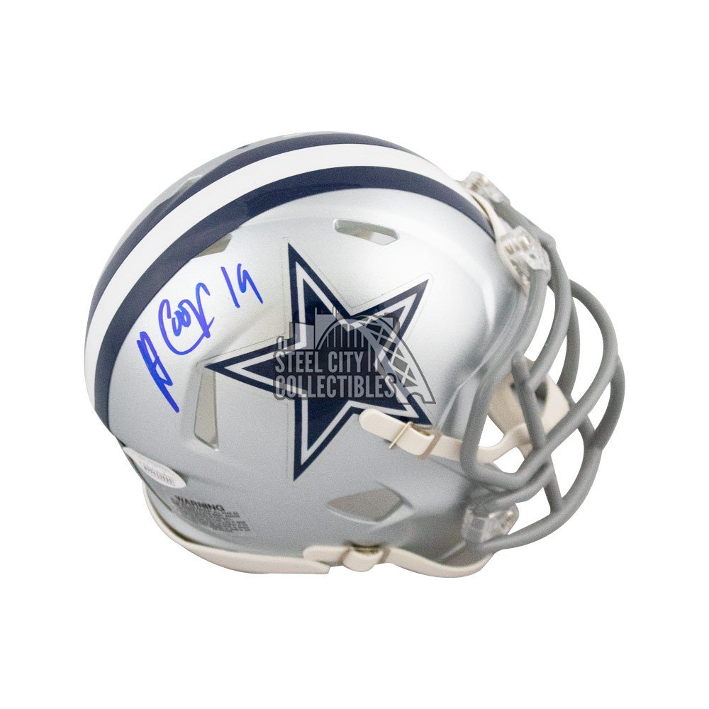 Amari Cooper Autographed Dallas Cowboys Mini Football Helmet - JSA COA