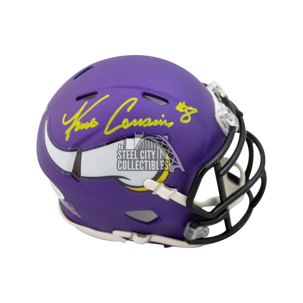 autographed vikings helmet