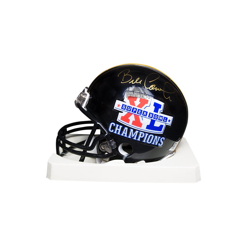 PITTSBURGH STEELERS BILL COWHER SIGNED MINI HELMET JSA COA AUTOGRAPH HOF NFL