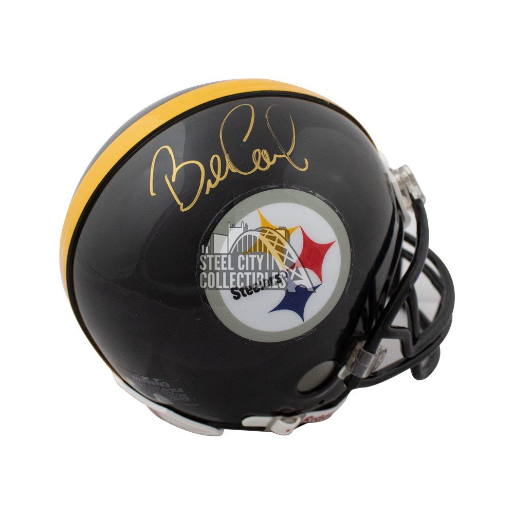 PITTSBURGH STEELERS BILL COWHER SIGNED MINI HELMET JSA COA