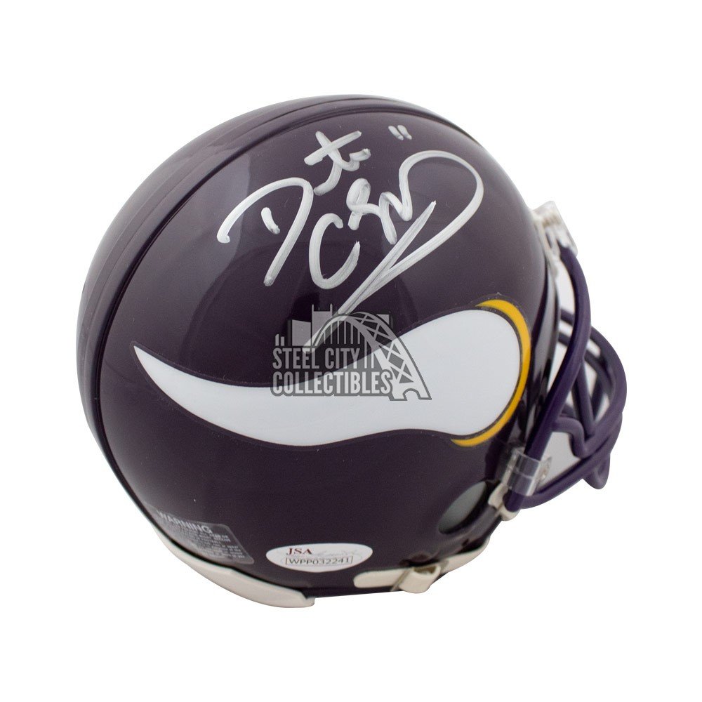 Daunte Culpepper Signed Minnesota Vikings Logo Football JSA