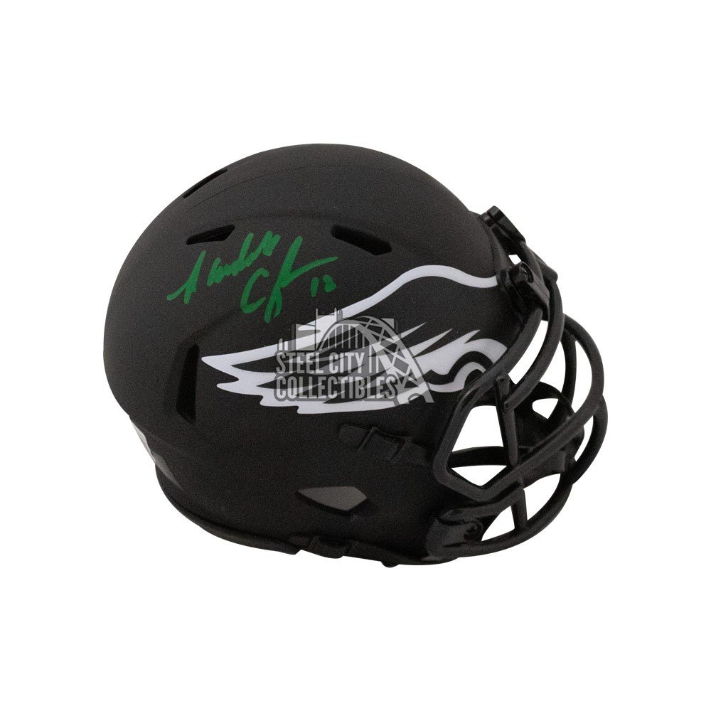 Miles Sanders Philadelphia Eagles Autographed Flash Mini Helmet (JSA) –  Golden Autographs