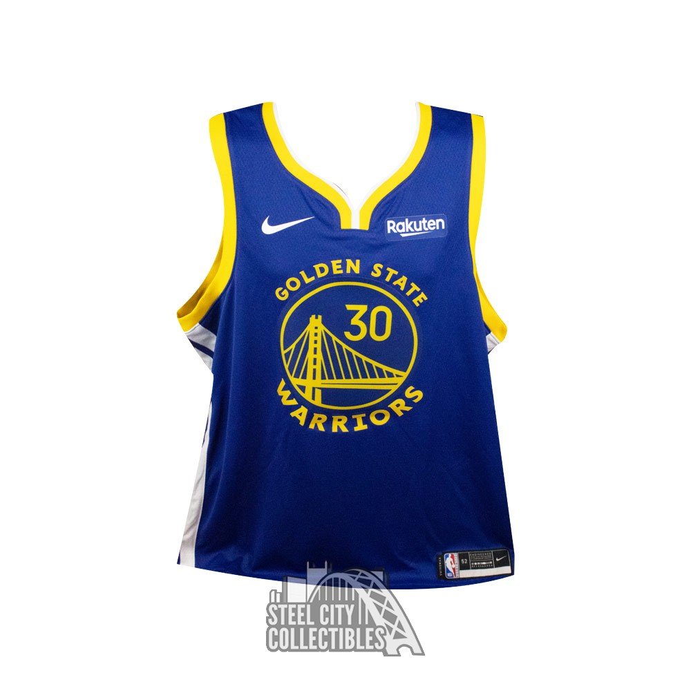 Stephen Curry Golden State Warriors Autographed White Nike Rakuten
