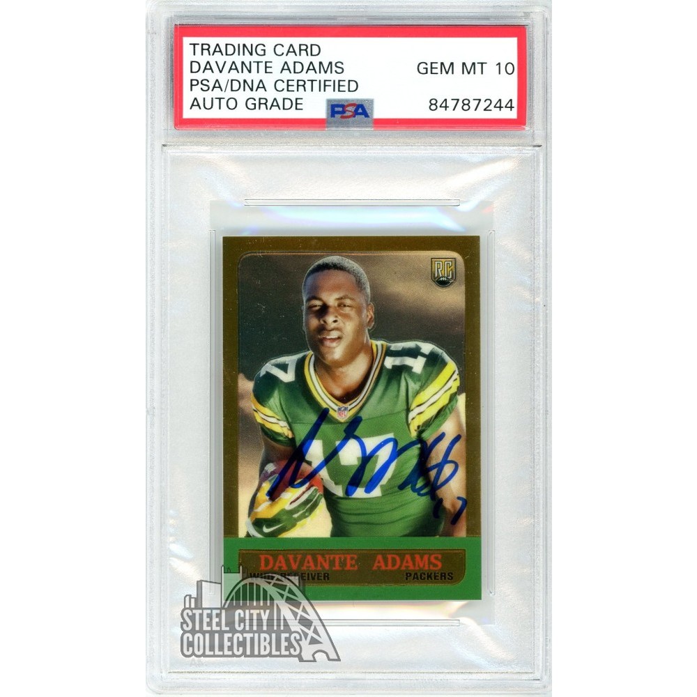 Davante Adams 2014 Topps Chrome Mini SP Autograph Rookie Card #15