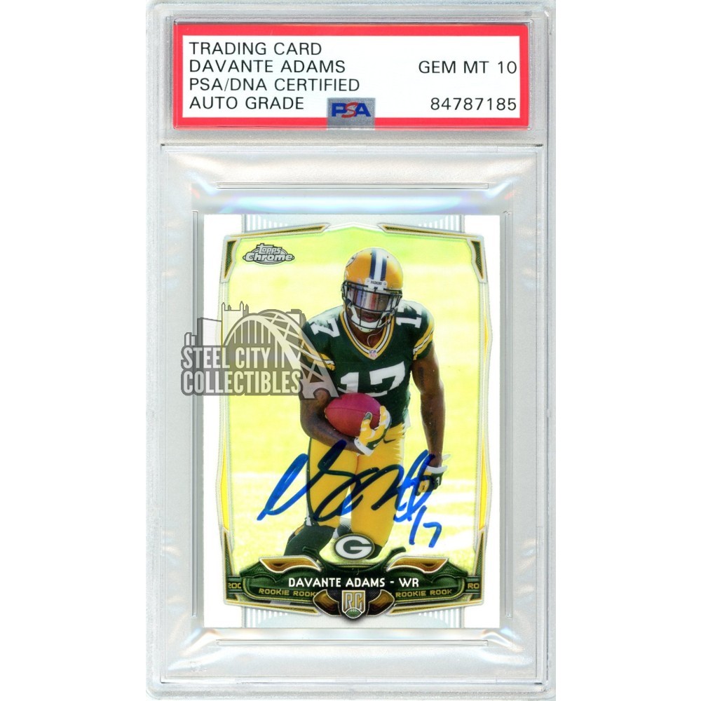 Davante Adams 2014 Topps Chrome Mini Autograph Refractor Rookie Card