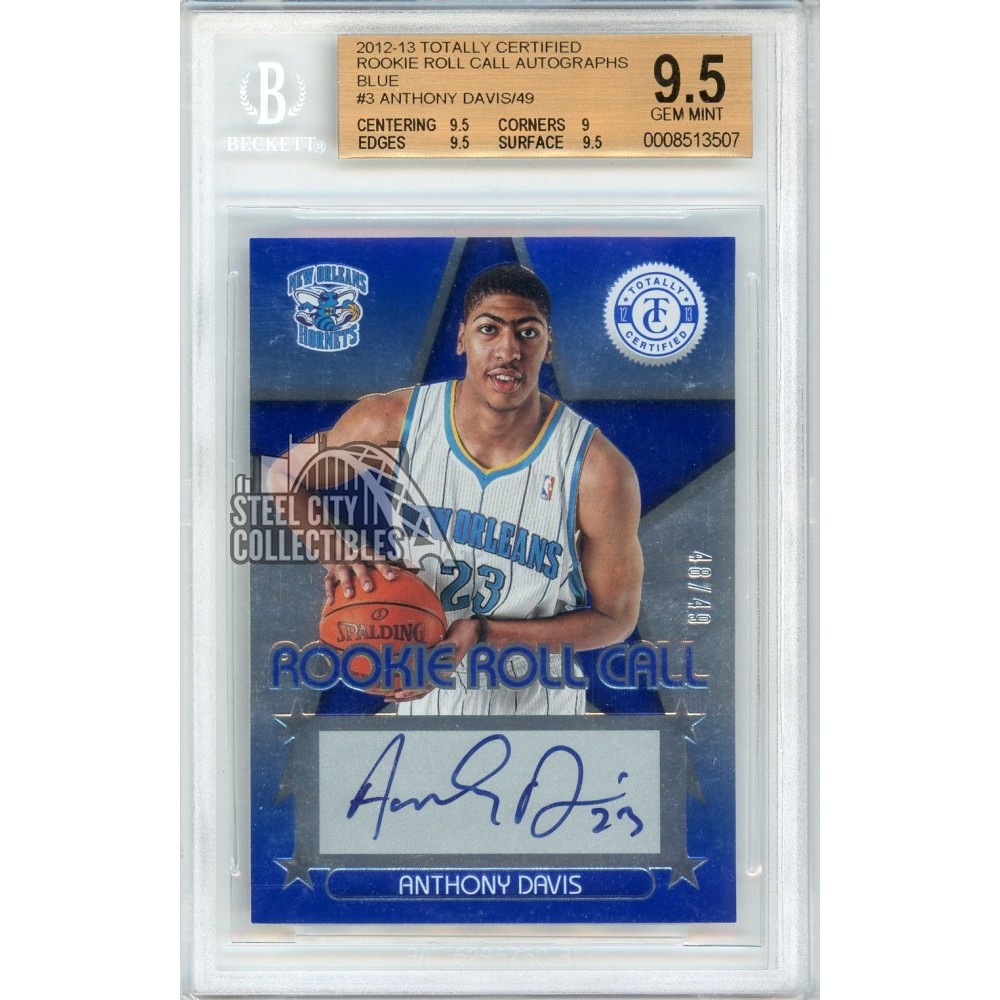 Anthony Davis Autographed Rookie Card Auction