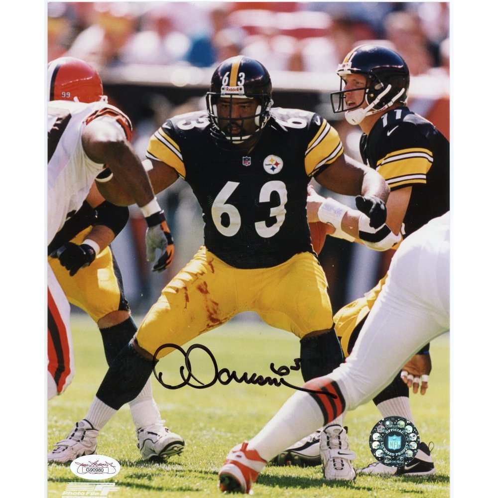 Dermontti Dawson Signed Steelers 8x10 Photo (PSA)