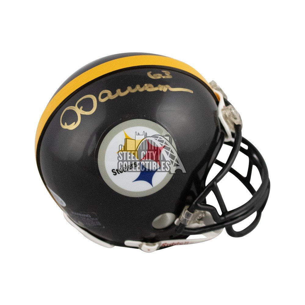 TROY POLAMALU STEELERS WHITE MATTE AUTOGRAPHED MINI HELMET BECKETT COA  HOLOGRAM