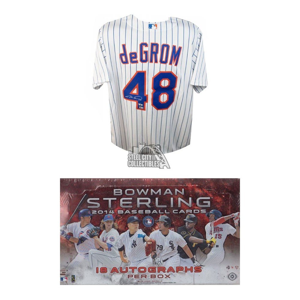 Jacob Degrom Topps Signed Autographed New York Mets Baseball 