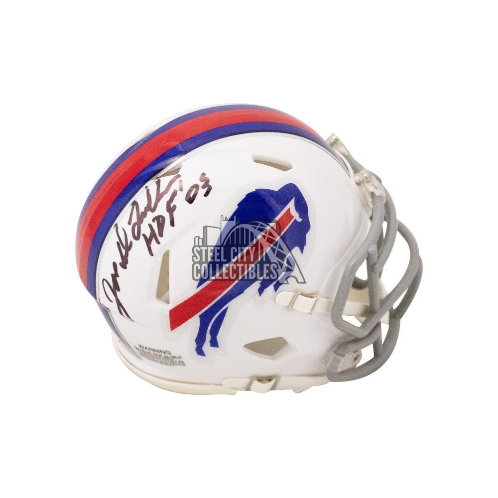 Joe DeLamielleure Signed Buffalo Bills FLASH Riddell Speed Mini