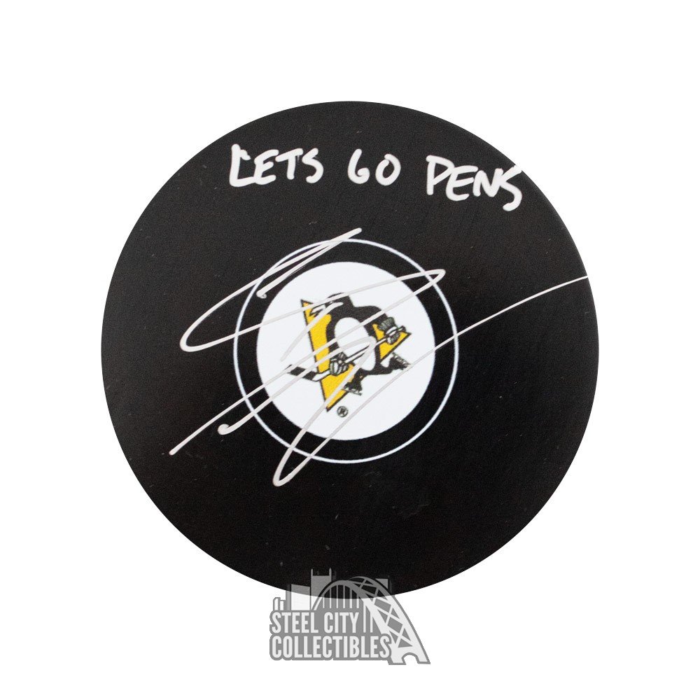 Casey Desmith Lets Go Pens Autographed Pittsburgh Penguins Hockey Puck Scc Coa Steel City Collectibles