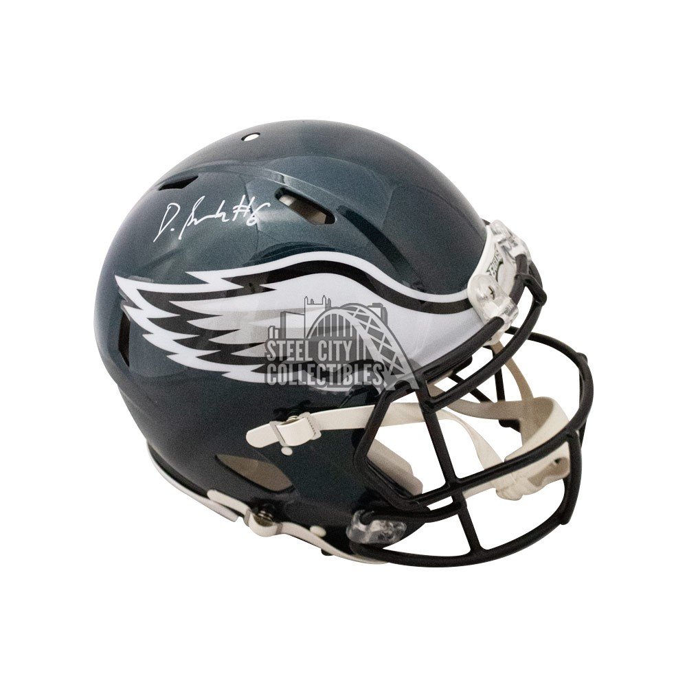 Devonta Smith Autographed Eagles Speed Authentic Full-Size