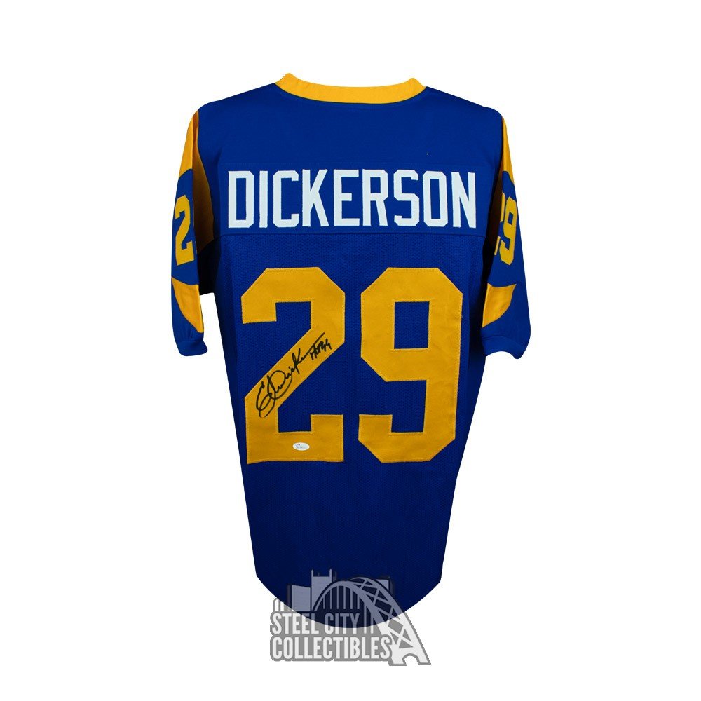 Eric Dickerson HOF Autographed Los Angeles Custom Blue Football