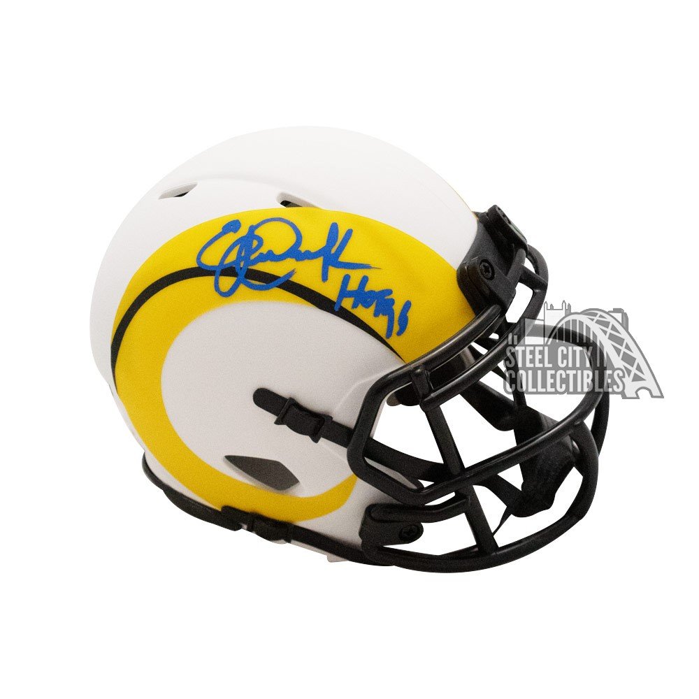 Rams Eric Dickerson Autographed Signed Full Size Helmet - Beckett