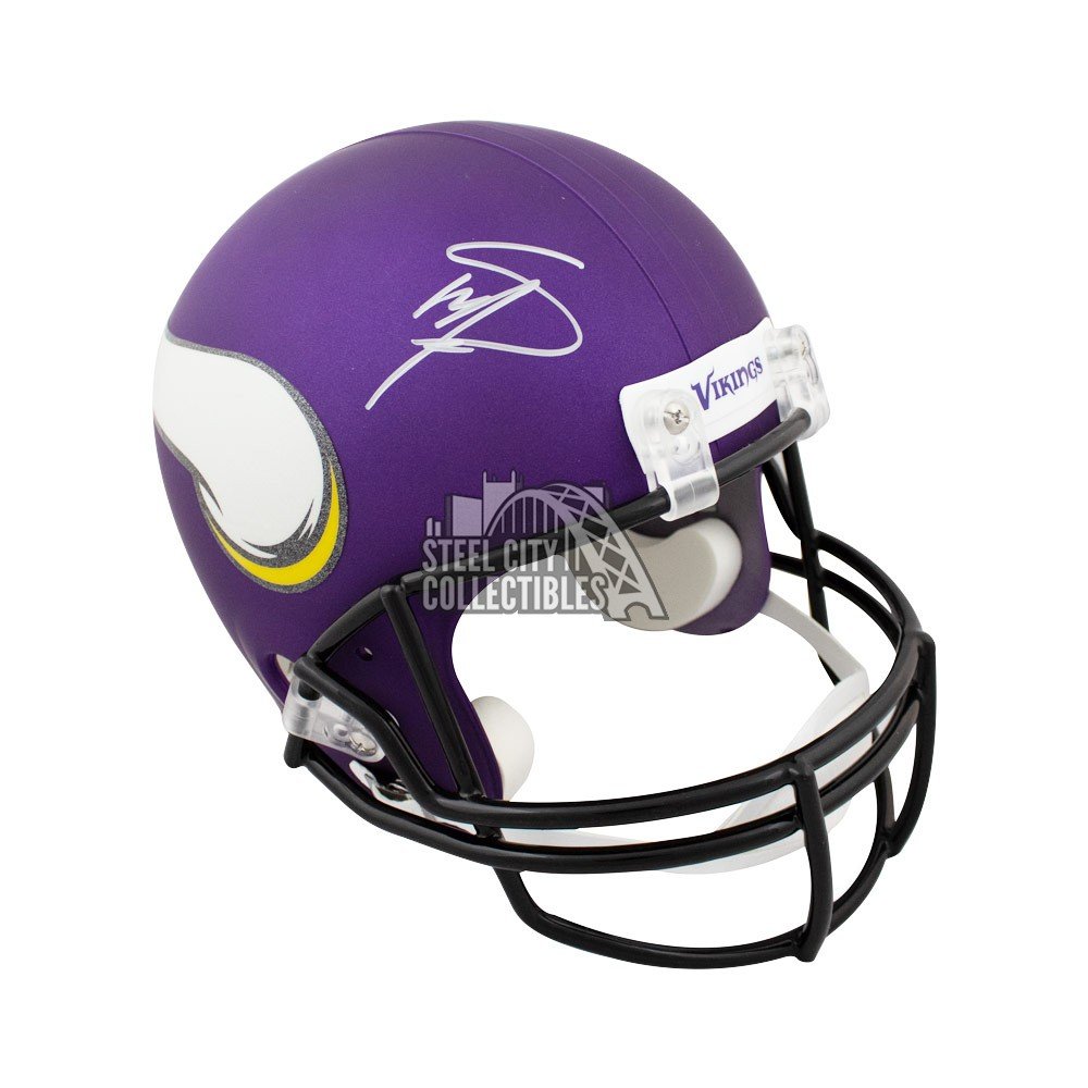 Stefon Diggs Signed Vikings Full-Size Helmet (JSA)