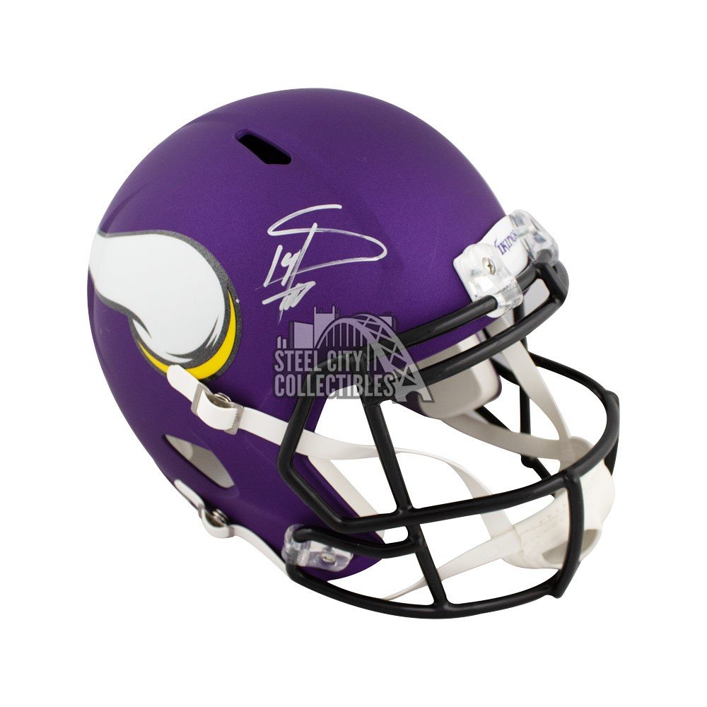 Stefon Diggs Autographed Minnesota Vikings Speed Flex Full-Size Football  Helmet - BAS COA